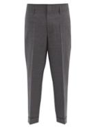 Matchesfashion.com 7 Moncler Fragment - Tailored Wool Trousers - Mens - Grey