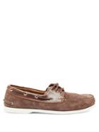 Matchesfashion.com Quoddy - Downeast Suede Deck Shoes - Mens - Dark Brown
