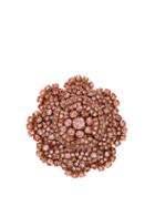Matchesfashion.com Rebecca De Ravenel - Ava Crystal Embellished Flower Brooch - Womens - Pink