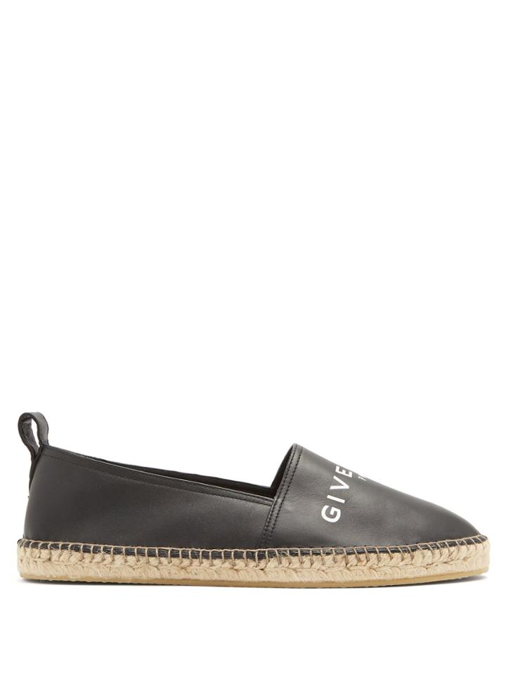 Givenchy Logo-front Leather Espadrilles