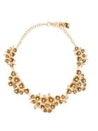 Matchesfashion.com Rosantica - Lirica Crystal-embellished Rose Necklace - Womens - Gold