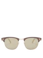 Matchesfashion.com Tom Ford Eyewear - Laurent Sunglasses - Mens - Brown