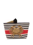 Sanayi 313 Granceola Embroidered Stripe Pouch
