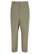 Jil Sander High-rise Cotton-blend Trousers