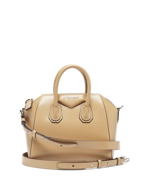 Givenchy - Antigona Mini Leather Bag - Womens - Beige