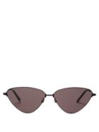 Matchesfashion.com Balenciaga - Cat Eye Metal Sunglasses - Womens - Black