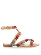 Chloé Liz Tassel-embellished Suede Sandals
