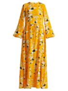 Diane Von Furstenberg Walden Marigold-print Silk Maxi Dress