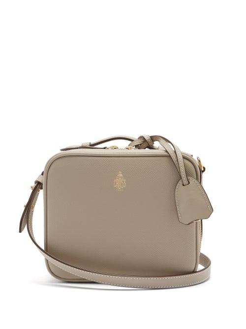 Matchesfashion.com Mark Cross - Madison Grained-leather Cross-body Bag - Womens - Grey
