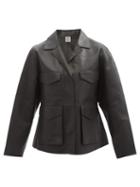 Ladies Rtw Totme - Army Leather Jacket - Womens - Black