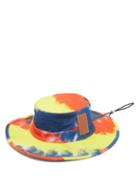 Matchesfashion.com Loewe Paula's Ibiza - Tie-dyed Cotton-denim Explorer Hat - Womens - Yellow Multi