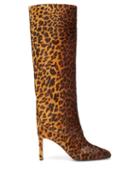 Matchesfashion.com Jimmy Choo - Mahesa 85 Leopard-print Pony Hair Knee Boots - Womens - Leopard