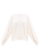 Matchesfashion.com The Upside - Bella Bell Sleeve Cotton Sweatshirt - Womens - Pink