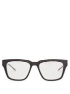 Thom Browne - Tricolour-tipped Square Acetate Glasses - Mens - Black