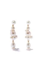 Ladies Fine Jewellery Sophie Bille Brahe - Petit Perle Splash Pearl & 14kt Gold Earrings - Womens - Pearl