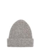 Matchesfashion.com Acne Studios - Kabelo Ribbed Wool-blend Beanie Hat - Mens - Grey
