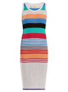 Diane Von Furstenberg Striped Cotton-blend Dress