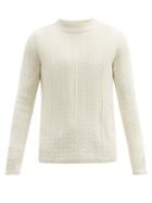 Matchesfashion.com Sfr - Rufus Merino Wool-blend Sweater - Mens - Cream