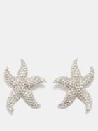Amina Muaddi - Astra Starfish Crystal Earrings - Womens - Crystal