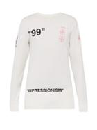 Matchesfashion.com Off-white - Impressionism Print Long Sleeved T Shirt - Mens - White