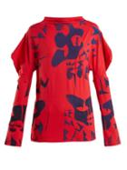 Matchesfashion.com Matty Bovan - Paint Print T Shirt - Womens - Red Multi