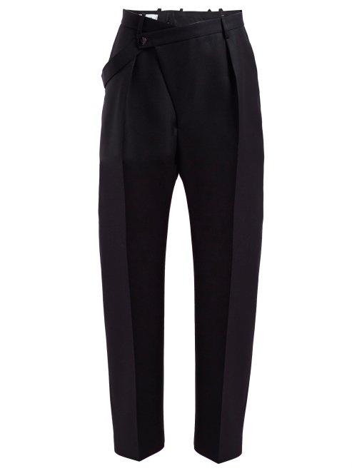 Matchesfashion.com Jil Sander - Floyd Wool Twill Trousers - Womens - Dark Blue