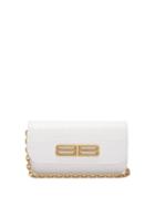 Balenciaga - Gossip Bb-plaque Crocodile-effect Cross-body Bag - Womens - White