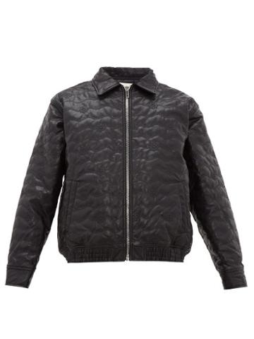 Matchesfashion.com Noon Goons - Blossom Embroidered Faux Leather Jacket - Mens - Black