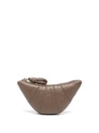 Lemaire - Croissant Leather Coin Purse - Mens - Khaki