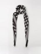 Alexander Mcqueen - Skull-print Twill Scarf - Mens - Black Multi