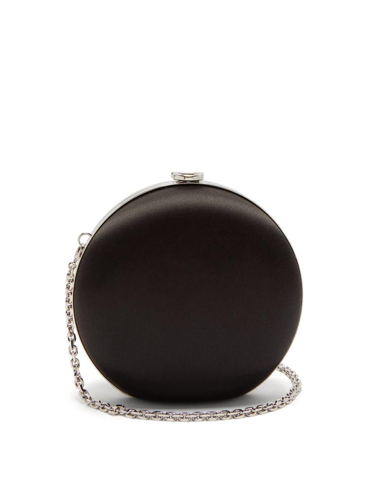 Salvatore Ferragamo Pallina Satin Clutch