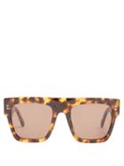Matchesfashion.com Stella Mccartney - Flat Top D Frame Sunglasses - Womens - Tortoiseshell