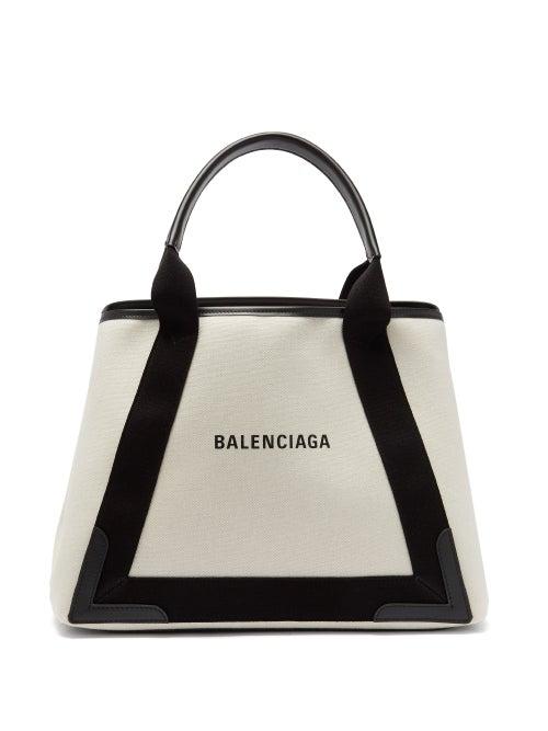 Matchesfashion.com Balenciaga - Cabas Logo-print Cross-body Bag - Womens - Black Multi