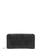 Matchesfashion.com Bottega Veneta - Maxi Intrecciato Leather Wallet - Womens - Black