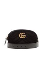 Gucci Gg Marmont Quilted-velvet Belt Bag