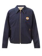 Mens Rtw Gucci - Logo-patch Cotton-blend Ripstop Jacket - Mens - Navy