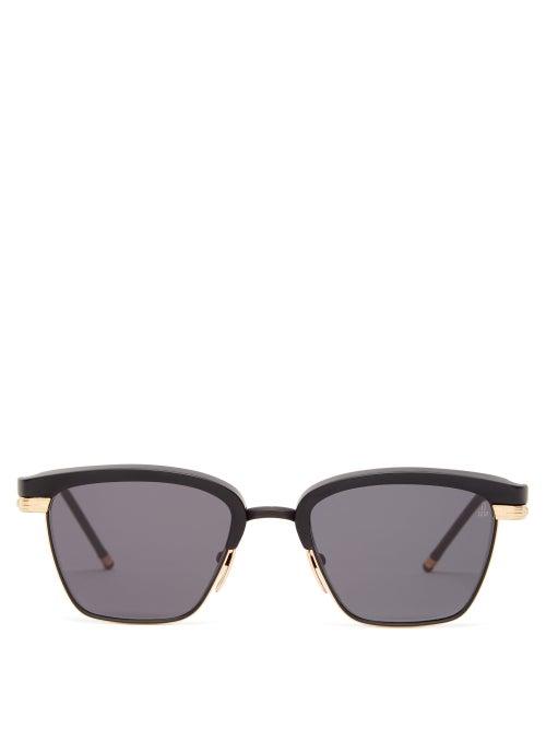 Matchesfashion.com Jacques Marie Mage - Nokona Acetate And Titanium Sunglasses - Mens - Black