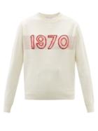 Bella Freud - 1970-intarsia Wool-blend Sweater - Womens - White