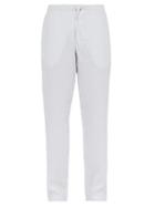 Matchesfashion.com 120% Lino - Striped Slubbed Linen Relaxed Fit Trousers - Mens - White