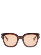 Amiri - Square Tortoiseshell-effect Acetate Sunglasses - Mens - Brown