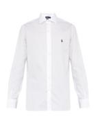 Matchesfashion.com Polo Ralph Lauren - Slim Fit Cotton Piqu Spread Collar Shirt - Mens - White