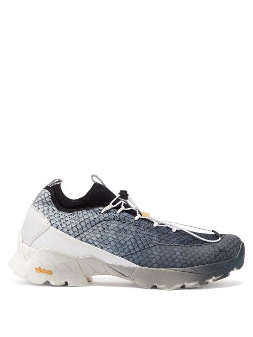 Matchesfashion.com Roa - Daiquiri Drawstring Honeycomb-weave Trainers - Mens - Grey Multi