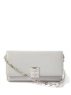 Givenchy - 4g Chain-strap Leather Cross-body Bag - Womens - Grey