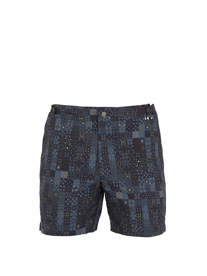 Dan Ward Mosaic-print Swim Shorts