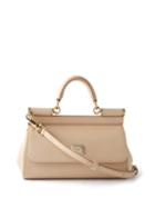 Dolce & Gabbana - Sicily Small Leather Cross-body Bag - Womens - Light Pink