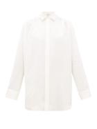 Matchesfashion.com Bottega Veneta - Silk-satin Shirt - Womens - White