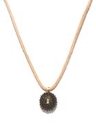 Dezso - 18kt Rose-gold, Beryl & Ebony Sea Urchin Necklace - Womens - Black Multi