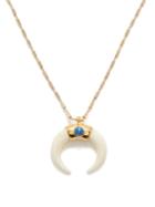 Isabel Marant - Horn & Stone Necklace - Womens - White Gold
