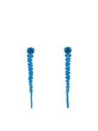 Matchesfashion.com Simone Rocha - Drip Crystal-embellished Earrings - Womens - Blue