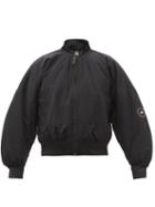 Matchesfashion.com Adidas By Stella Mccartney - Logo-print Recycled-fibre Blend Bomber Jacket - Womens - Black